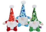 Multipet Holiday Gnomes w/ Polka Dots Plush Dog Toy - 12"