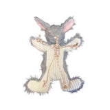 HuggleHounds X-Brace Birch Bunny Rope & Plush Dog Toy, 18" Large