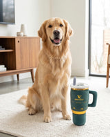 Haute Diggity Dog Holiday Snuggly Cup - Green Plush Dog Toy