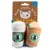 Haute Diggity Kitty Meowbucks (2 Coffee Cups) Organic Catnip Cat Toy