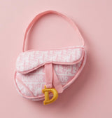 Haute Diggity Dog Pink Dogior Saddle Bag Plush Dog Toy