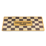 Haute Diggity Dog Tan Checker Chewy Vuiton Placemat