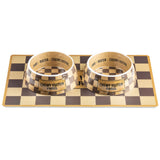 Haute Diggity Dog Tan Checker Chewy Vuiton Placemat