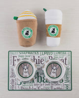 Haute Diggity Dog Starbarks Frenchie Roast with Straw Plush Dog Toy