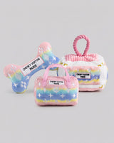 Haute Diggity Dog Pink Ombre' Chewy Vuiton Trunk Plush Dog Toy