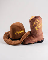 Haute Diggity Dog Brown Cowboy Hat Plush Dog Toy
