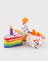 Haute Diggity Dog Happy Birthday Gift Box Plush Dog Toy