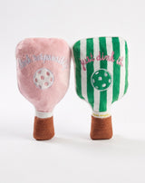 Haute Diggity Dog Pink Checker Pickleball Paddle Plush Dog Toy