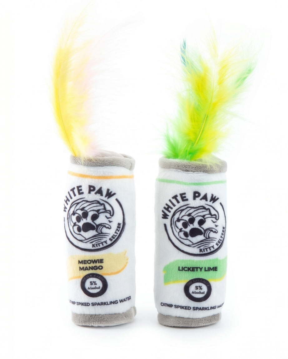 Haute Diggity Kitty White Paw (Mango & Lime) Organic Catnip Cat Toy