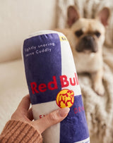 Haute Diggity Dog Red Bulldog Energy Drink Plush Dog Toy