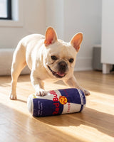 Haute Diggity Dog Red Bulldog Energy Drink Plush Dog Toy