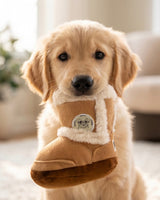 Haute Diggity Dog Pugg Boot Plush Dog Toy