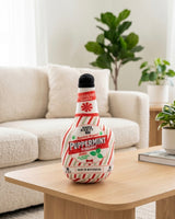 Haute Diggity Dog Puppermint Schnapps Bottle Holiday Plush Dog Toy