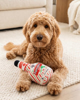Haute Diggity Dog Puppermint Schnapps Bottle Holiday Plush Dog Toy