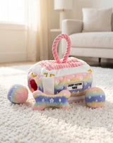 Haute Diggity Dog Pink Ombre' Chewy Vuiton Trunk Plush Dog Toy