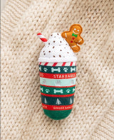 Haute Diggity Dog Starbarks Ginger Bark Latte Holiday Plush Dog Toy
