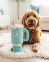 Haute Diggity Dog Snuggly Cup - Teal Plush Dog Toy