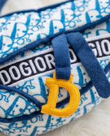 Haute Diggity Dog Dogior Saddle Bag - Navy Plush Dog Toy