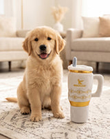 Haute Diggity Dog Holiday Snuggly Cup - Ivory Plush Dog Toy