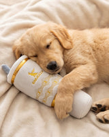 Haute Diggity Dog Holiday Snuggly Cup - Ivory Plush Dog Toy