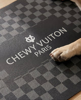 Haute Diggity Dog Black Checker Chewy Vuiton Placemat
