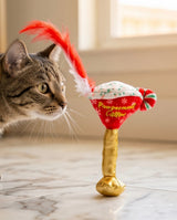 Haute Diggity Kitty White Paw Kitty Seltzer & Pawpermint Cattini Christmas Organic Catnip Cat Toy