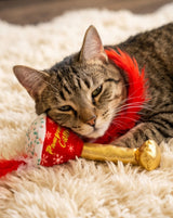 Haute Diggity Kitty White Paw Kitty Seltzer & Pawpermint Cattini Christmas Organic Catnip Cat Toy