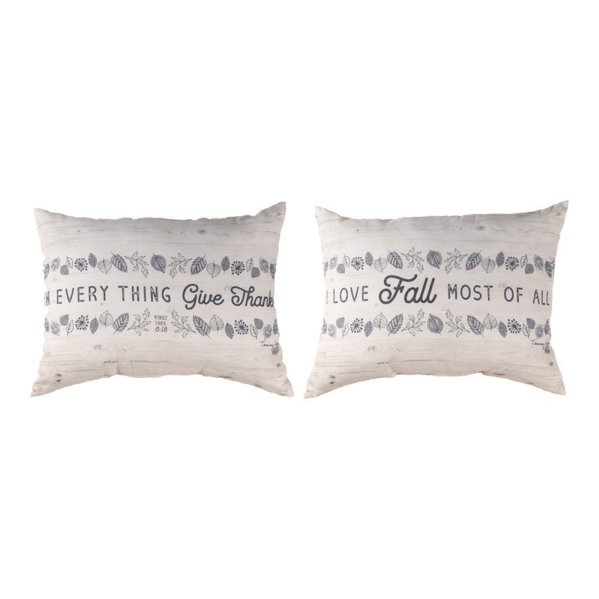 In Everything Give Thanks Climaweave Throw Pillow By Manual Woodworkers & Weavers
