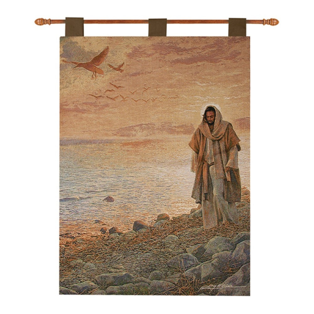In The World But Not Of The World Tapestry Wall Hanging 26" x 36" By Manual Woodworkers & Weavers