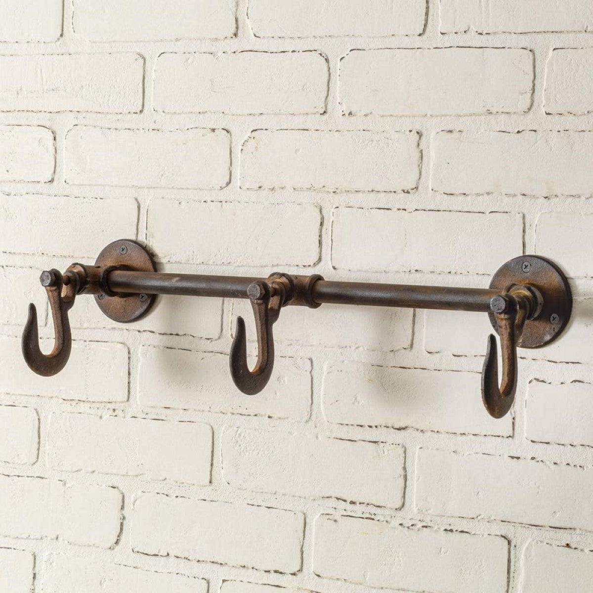 Industrial Three Hook Wall Rack By CTW Home Collection