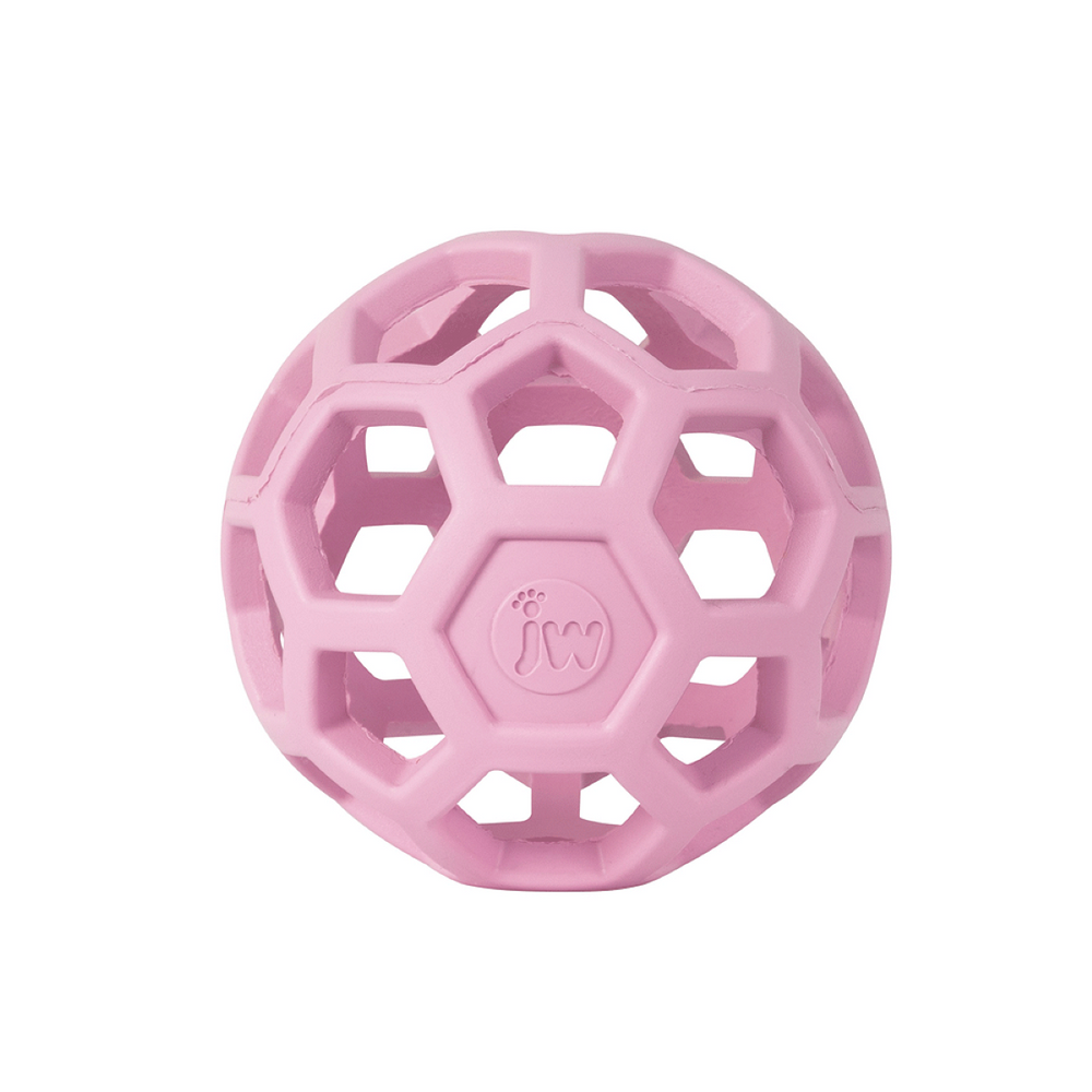 JW Pet Hol-Ee Roller Ball Dog Toy, Pink or Blue (Multiple Sizes Available)