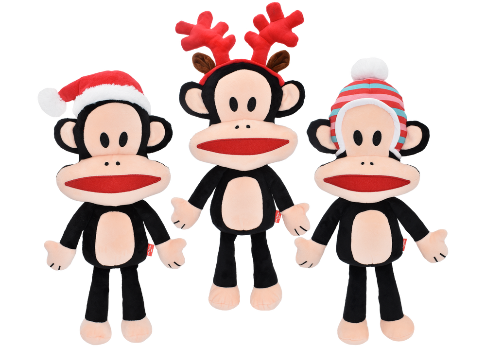 Multipet Holiday Paul Frank Julius Plush Dog Toy - 12"