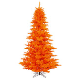 Vickerman Orange Fir Artificial Halloween Tree, 4.5', Unlit
