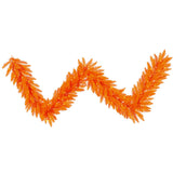 Vickerman Orange Fir Artificial Garland, Orange Mini Light