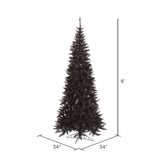 Vickerman Black Fir Slim Artificial Christmas Tree