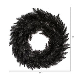 Vickerman Black Fir Artificial Wreath