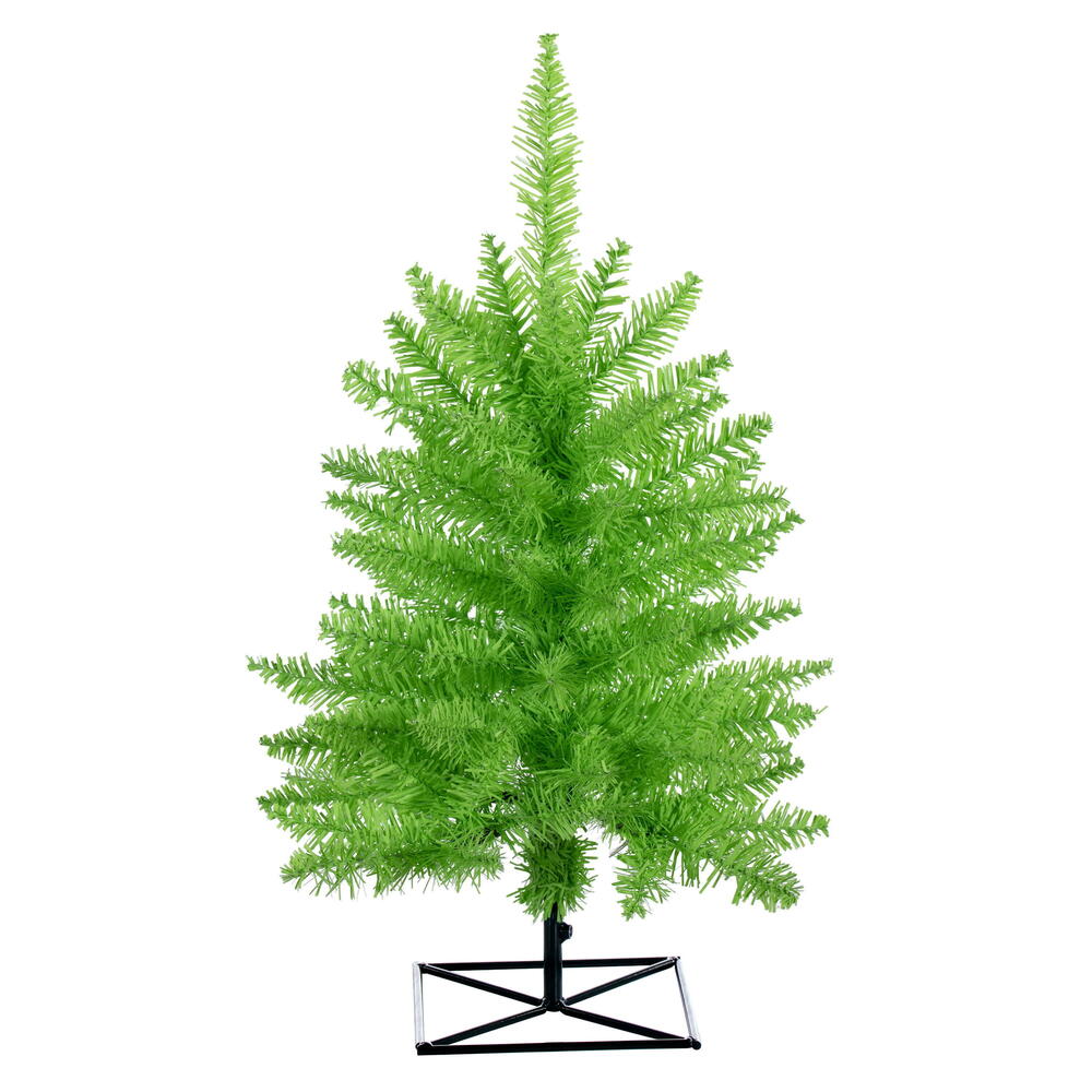 Vickerman Lime Fir Artificial Halloween Tree, 2' x 20", Unlit