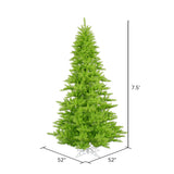 Vickerman Lime Fir Artificial Halloween Tree dimensions diagram