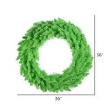 Vickerman Lime Fir Artificial Wreath