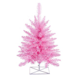 Vickerman Pink Fir Artificial Christmas Tree, 2' x 20", Unlit
