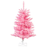 Vickerman Pink Fir Artificial Christmas Tree, 3', Pink Mini Light