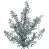 Vickerman Silver Tinsel Fir Artificial Christmas Tree