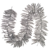 Vickerman Silver Artificial Christmas Garland, Unlit
