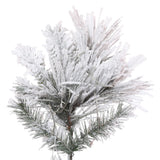 Vickerman Flocked Atka Slim Pine Artificial Christmas Tree