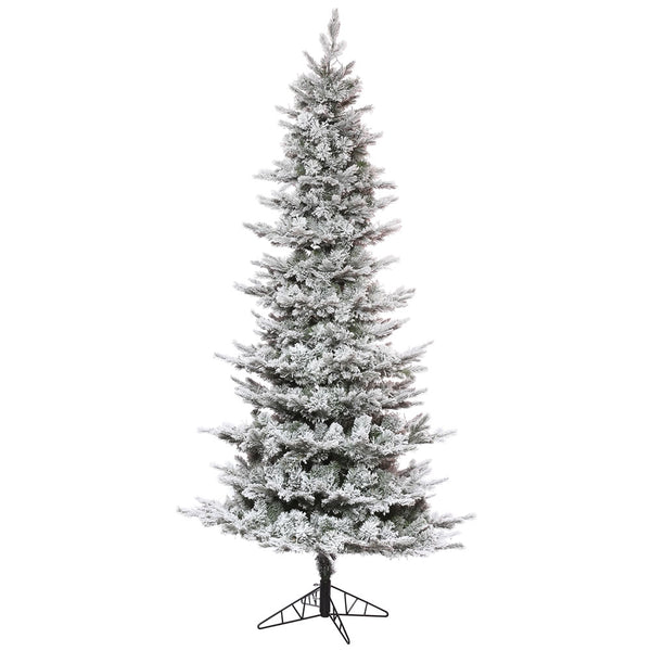 Vickerman Vickerman Slim Flocked Kiana Pine Artificial Christmas Tree (Multiple Sizes Available)