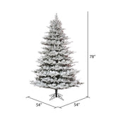 Vickerman Flocked Kiana Pine Full Artificial Christmas Tree