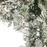 Vickerman Flocked Kiana Artificial Christmas Wreath