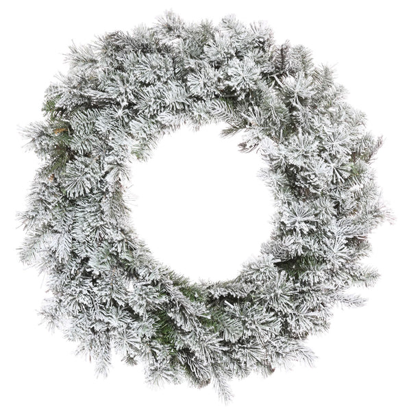 Vickerman Vickerman Flocked Kiana Artificial Christmas Wreath (Multiple Sizes Available)