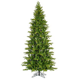 Vickerman Balsam Spruce Slim Artificial Christmas Tree, 7.5', Warm White Mini Light