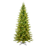 Vickerman Balsam Spruce Slim Artificial Christmas Tree, 4.5', Warm White Mini Light